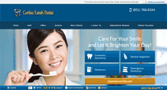 Desktop Screenshot of gordonfamilydental.com