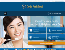 Tablet Screenshot of gordonfamilydental.com